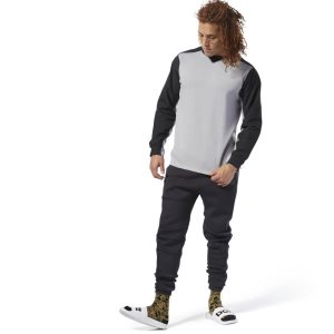 Bluza Męskie Reebok Training Supply Crewneck Szare PL 43PULVA